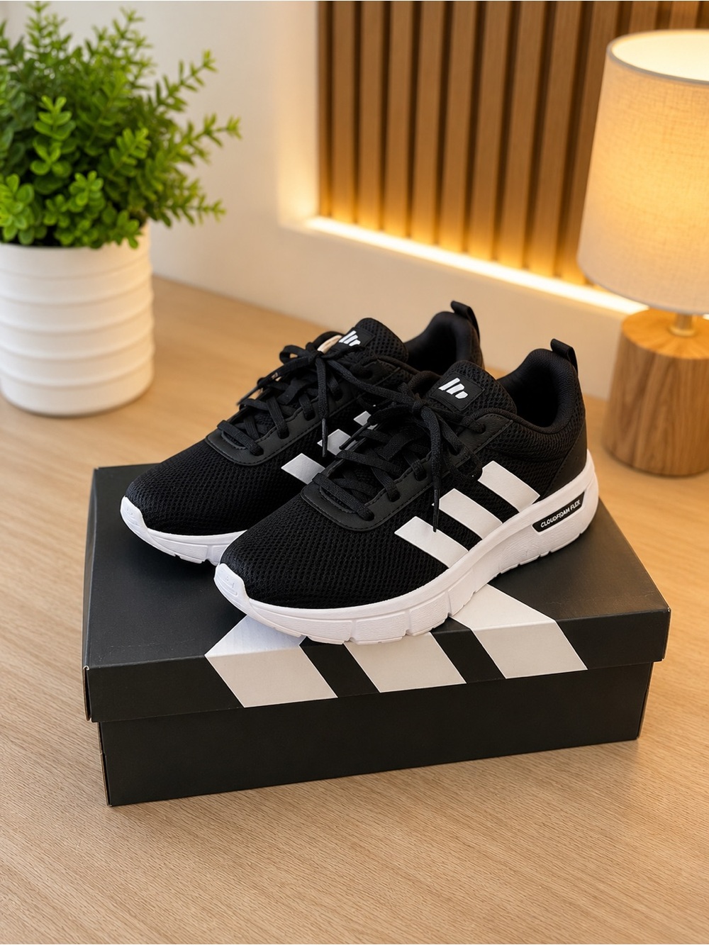 Kids Black & White Athletic Sneakers - Lightweight Comfort